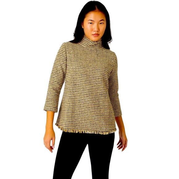 Ann Mashburn Wool Blend Tweed Top - Picture 1 of 11
